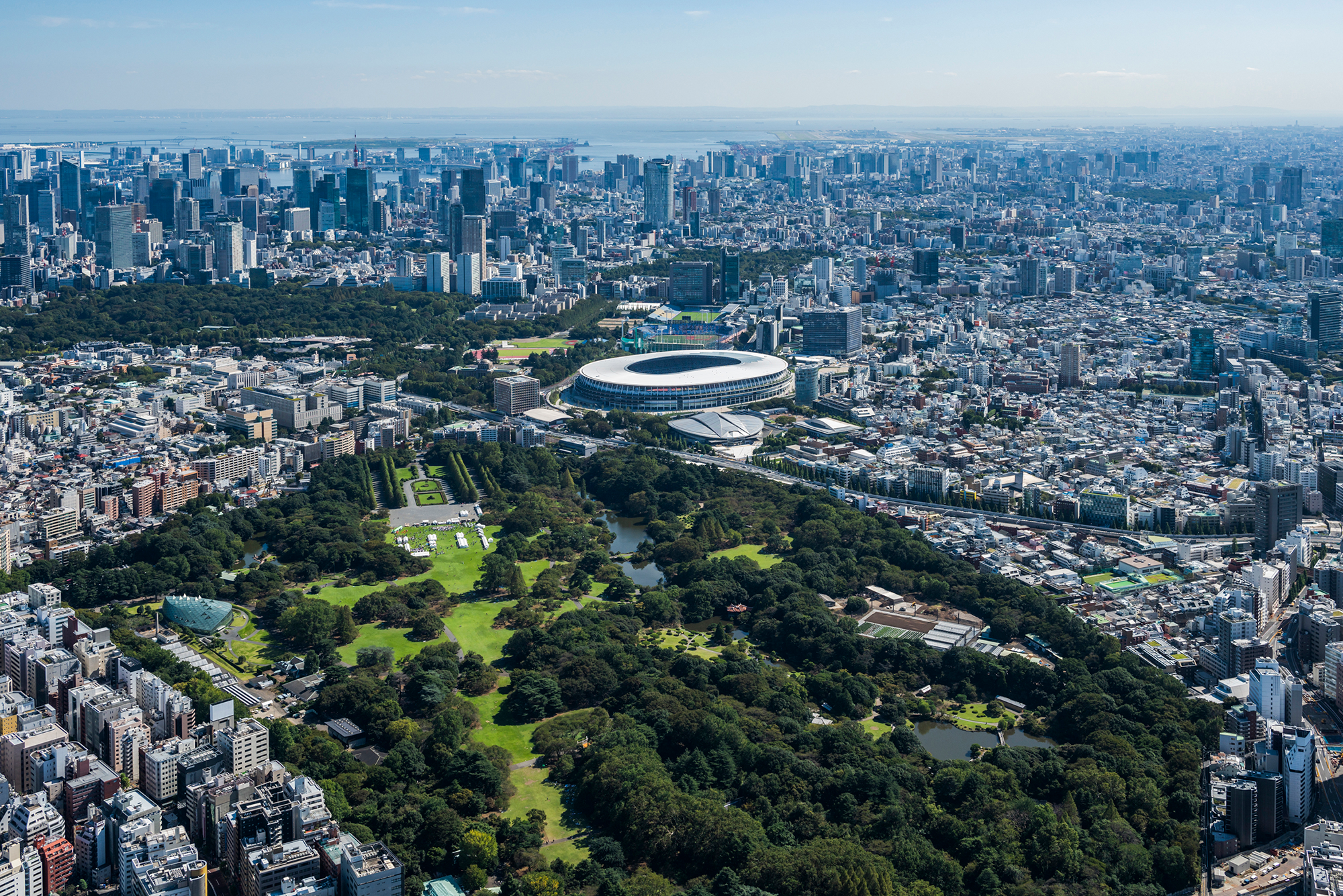 南東側からの鳥瞰