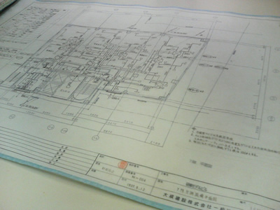 新入社員研修の図面
