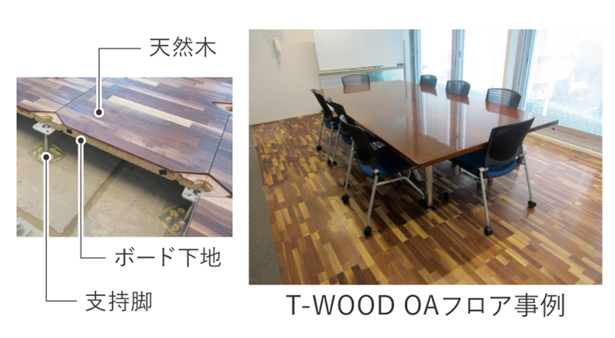 T-WOOD OA フロア 説明図